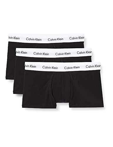 Calvin Klein Underwear Herren Hüft-Shorts 3er Pack - Cotton Stretch, Schwarz (Black 001), X-Large