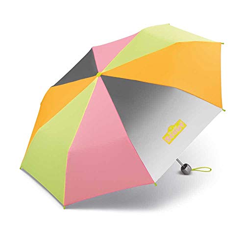 Scout Kinder Regenschirm Taschenschirm Schultaschenschirm mit großen Reflektionsflächen und kräftigen Farben extra leicht Safety