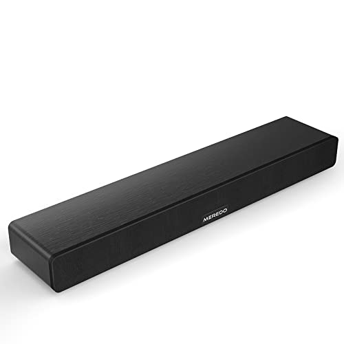 Soundbar Holz 150W MEREDO Soundbar 2.1 für TV Geräte mit integrierter Subwoofer HDMI ARC/Bluetooth/Optisch/AUX/5 EQ Modi tiefer Bass DSP Surround Sound für Heimkino-71 cm