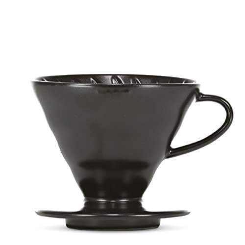 Kaffeefilter/Handfilter V60 aus Porzellan Größe 02 Matte Black von HARIO