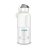 Cozytots Tragbarer Flaschenwärmer Baby unterwegs, Mobile babyflaschenwärmer mit temperatur Wasserwärmer, Temperatura regolabile da 37°C a 55°, 250ML