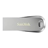SanDisk Ultra® Luxe™ USB 3.1 Flash-Laufwerk 128 GB (USB 3.1 Gen 1- und USB 3.0-fähig, abwärtskompatibel mit USB 2.0, 150 MB/s, Passwortschutz, Software zur Datenwiederherstellung), Grau