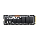 WD_BLACK SN850 mit Heatsink 1TB NVMe interne Gaming SSD; PCIe Gen4 Technologie, bis zu 7000 MB/s Lesen, M.2 2280, Works with PS5 (ab Softwareversion 21.02-04.00.00)
