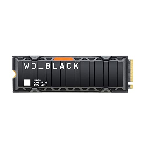 WD_BLACK SN850 mit Heatsink 1TB NVMe interne Gaming SSD; PCIe Gen4 Technologie, bis zu 7000 MB/s Lesen, M.2 2280, Works with PS5 (ab Softwareversion 21.02-04.00.00)