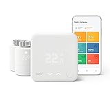 tado° smartes Heizkörperthermostat - WiFi Starter Kit V3+, inkl. 2X Thermostat für Heizung & smart Home Thermostat (verkabelt) - WiFi Zusatzprodukt als Wandthermostat für Digitale Einzelraumsteuerung