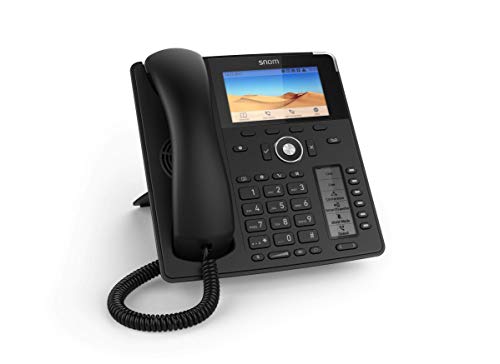 Snom D785N IP Telefon, SIP Tischtelefon, 4,3' TFT-Farbdisplay 480 x 272 Pixel, 12 SIP-Identitäten, Sensorhakenschalter, USB, 48 selbstbeschriftende Schlüssel (12 physische), Schwarz, 00004599