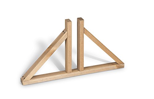 WEIDENPROFI Holz Standfuß für Raumteiler, Aufsteller für Paravent Modell ELEGANT, Einschub für 3 cm Rahmen