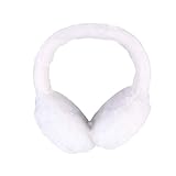 Supvox Weiche Ohrenschützer Plüsch im Freien Winter Wärmer Ohrenschützer Ohrenwärmer Stirnband für Mädchen Frauen (Weiß)