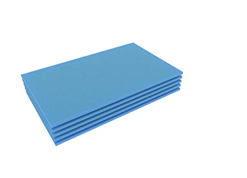 FS010Bblue5 5 Stück Full-Size 345 mm x 275 mm x 10 mm Shadowboard Schaumstoffboden / Schaumstoffzuschnitt blau