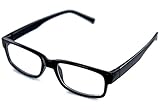 Nerd-Brille schwarz ohne Sehstärke Slim Fit für Herren und Damen Panto-Brille mit extra schmalem Rahmen klare Gläser Geek-Brille