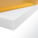 Basotect Schallabsorber 100x50x4cm weiß selbstklebend Schallschutz Schalldämmung Akustikschaumstoff für Wand und Decke