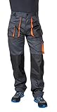 Beta 7860G Arbeitshose, Arbeitskleidung für Männer und Frauen (leichte Ausführung, Knieschutz, verfügt über praktische Taschen mit Klett, mit Zollstocktasche und Hammerhalter, Größe S), Grau