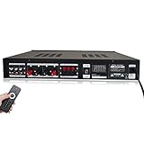 HiFi VerstäRker 5 Kanal Digital Fm USB Stereo Amplifier VollverstäRker 600W Mit Fernbedienung FüR HiFi, Heimkino Oder Kleine Pa Und Karaoke