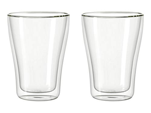 Leonardo Duo Becher doppelwandig, 2-er Set, 345 ml, hitzebeständig, handgefertigtes Glas, 054128