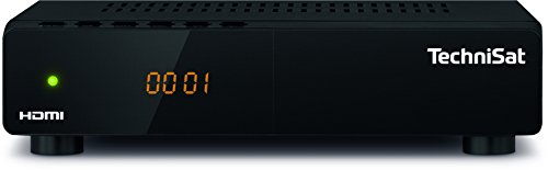 TechniSat HD-S 222 - kompakter digital HD Satelliten Receiver (Sat DVB-S/S2, HDTV, HDMI, USB Mediaplayer, vorinstallierte Programmliste, Sleeptimer, Nahbedienung am Gerät, Fernbedienung) schwarz