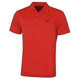 adidas Golf Herren Performance-Left Chest Logo Soft-Polo-Hemd - Rot - L
