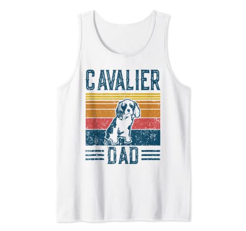Hund | Cavalier King Charles Spaniel – Vintage Cavalier Dad Tank Top