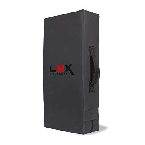LNX Stoßkissen Pratze Performance Pro gerade - Mattschwarz Ultimatte Black XL Schlagpolster Stoßkissen Pratze für Kickbox- Muay Thai Training usw. 70cm