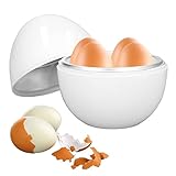 Eierkocher hart gekochte Eierkocher 4 Eier Kapazität Kompaktes Design ABS Material Eierform Mikrowelle Funktion Eierkocher