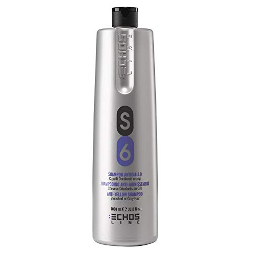 Echosline S6 Anti-Gelb Shampoo für gebleichtes oder graues Haar 1000 ml