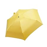 Regenschirm Selbst Bedrucken Flachbildschirm Sonnenschirm Bett leichte Regenausrüstung Schirm Mit Holzgriff (Yellow, One Size)