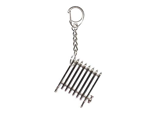 Miniblings Heizung Heizkörper Schlüsselanhänger - Handmade Modeschmuck I Anhänger Schlüsselring Schlüsselband Keyring - Heizung Heizkörper