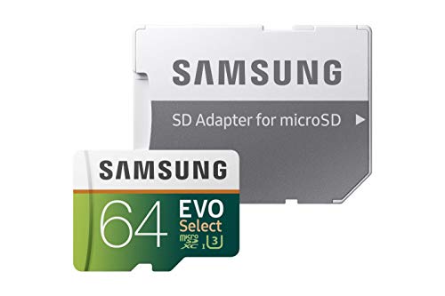 Samsung MB-ME64GA/EU EVO Select 64 GB microSDXC UHS-I U3 Speicherkarte inkl. SD-Adapter Weiß/Grun