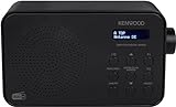 KENWOOD CR-M20DAB-B - Tragbares DAB Radio (DAB+, UKW, zweizeiliges Display, Kopfhörerschluss, 1,5 Watt RMS, USB-C Netzteil) (Schwarz)