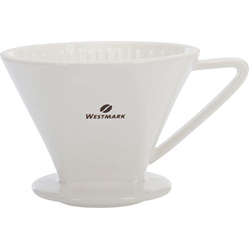 Westmark Porzellan-Kaffeefilter/Filterhalter, Filtergröße 2, Für bis zu 2 Tassen Kaffee, Brasilia, Porzellan, 24472260