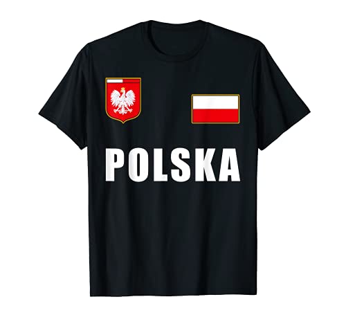 Polen Polska Polnisches Fußball Fan Outfit Trikot T-Shirt