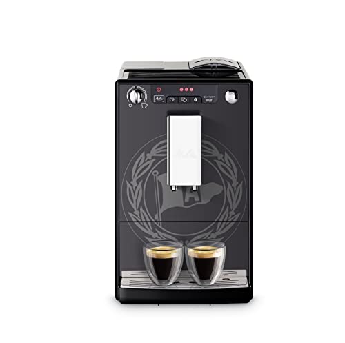 Melitta Solo Arminia Edition E 950-101 Kaffeevollautomat (Exzellenter Kaffee-Genuss dank Vorbrühfunktion und herausnehmbarer Brühgruppe) schwarz, Black (Pure Black)