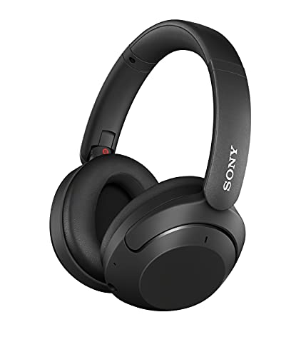 Sony kabellose Noise Cancelling-Kopfhörer mit EXTRA BASS (bis zu 30 Stunden Akkulaufzeit, Over-Ear-Design, optimiert für Alexa und Google Assistant, Freisprecheinrichtung), schwarz: WHXB910NB.CE7