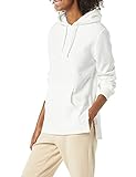Amazon Essentials Damen Frottee-Tunika-Sweatshirt mit Kapuze, Weiß, XL