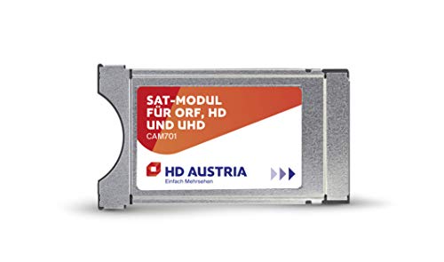 HD Austria CI Modul CAM701 HD Karte (ORF HD, ATV HD, PULS 4 HD, über 80 HD-Sender, HD Austria TV-App, CI+ Steckplatz, einfache Installation)
