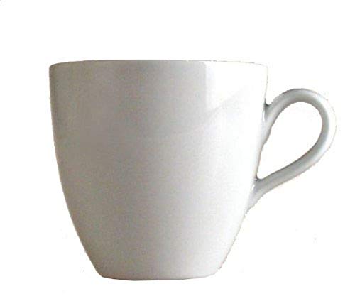 Alessi Mami“ Kaffee-Obertasse 6 Stück aus weißem Porzellan 8,0cm, 6