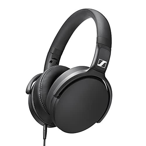 Sennheiser HD 400S Geschlossene Rückseite, Around Ear Kopfhörer mit EIN-Knopf-Smart-Fernbedienung auf abnehmbarem Kabel