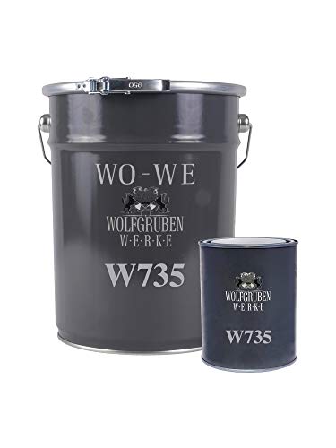 WO-WE 2K Epoxidharz Balkonfarbe Terrassenfarbe Beschichtung Steingrau wie RAL 7030-2,5Kg
