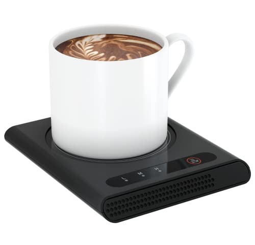 Kaffeetassenwärmer Tassenwärmer für Schreibtisch Elektrischer Kaffeewärmer mit 3 Temperatureinstellungen Teewärmer Getränkewärmer 8h Auto Abschaltung Kaffeeheizung für Schreibtisch Büro