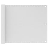 Bussandri Exclusive - Balkon-Sichtschutz Weiß 75x500 cm HDPE