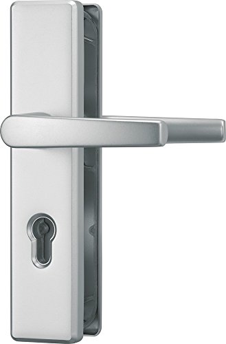 ABUS Tür-Schutzbeschlag KLS114 F1, mit beidseitigem Drücker, aluminium, 21033