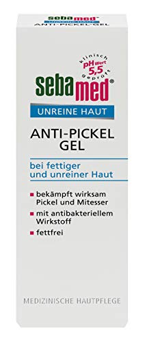 Sebamed Unreine Haut Anti-Pickel-Gel, Vorteilspack mit 2 Stück, bekämpft wirksam Pickel und Mitesser und pflegt die Haut gleichzeitig