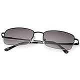 Damen Herren Voll getönt Lesebrille Gläsern mit Federscharniere in Sonnenschützt Gläsern Sonnen-Leser UV400 Schutz Blaulichtfilter Brille Fahrsicherheitsbrillen Lese Sonnenbrille - Keine Bifokale