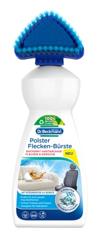 Dr. Beckmann Polster Flecken-Bürste | Polsterreiniger gegen hartnäckige Flecken und Gerüche auf Sofas, Autositzen etc. | inkl. praktischem Bürstenapplikator | 400 ml