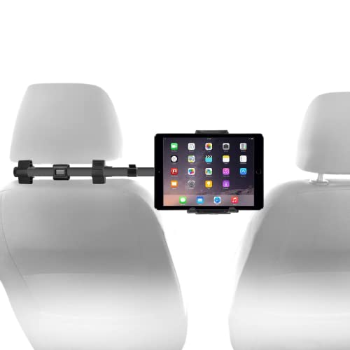 Macally HRMOUNTPROB KFZ-Halterung für Apple iPad Pro/Air/Mini, Tablets, Nintendo Switch, iPhone, Smartphones mit einer Breite von 11,4 cm bis 25,4 cm mit zwei verstellbaren Positionen und 360° Drehung