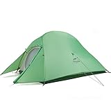Naturehike Cloud-up 2 Upgrade Ultraleichte Zelte Doppelten 2 Personen Zelt 3-4 Saison für Camping Wandern (210T Grün Upgrade)