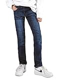 Staccato Jungen Skinny Jeans Regular Fit - weitenverstellbarer Bund, bequem, modisch, elastisch - Farbe: Mid Blue Denim, Größen 92-176 (as3, Numeric, Numeric_152, Regular)