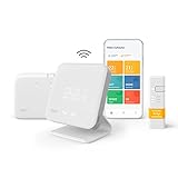 tado° smart home Thermostat (Funk) – Wifi Starter Kit V3+ mit Standfuß – digitale Heizungssteuerung für Boiler – einfache Installation – kompatibel mit Alexa, Siri & Google Assistant