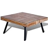 GuyAna Couchtisch Quadratisch Recyceltes Holz Teak Massivholz Couchtisch Modern Ofatisch Holz Couch Table