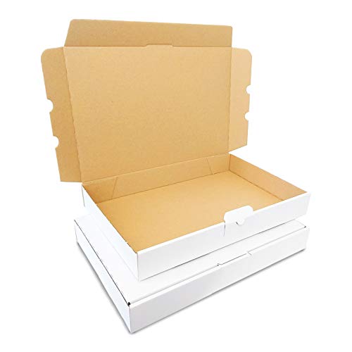 Verpacking 10 Maxibriefkartons 350x250x50mm DIN A4 Weiss MB-5 Maxibrief für Warensendung DHL DPD GLS H Päckchen, Versandkarton, Büchersendung