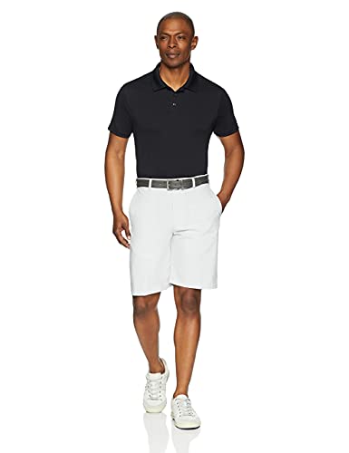 Amazon Essentials Herren Golf-Poloshirt, Schnell Trocknend, Schmale Passform, Schwarz, XL